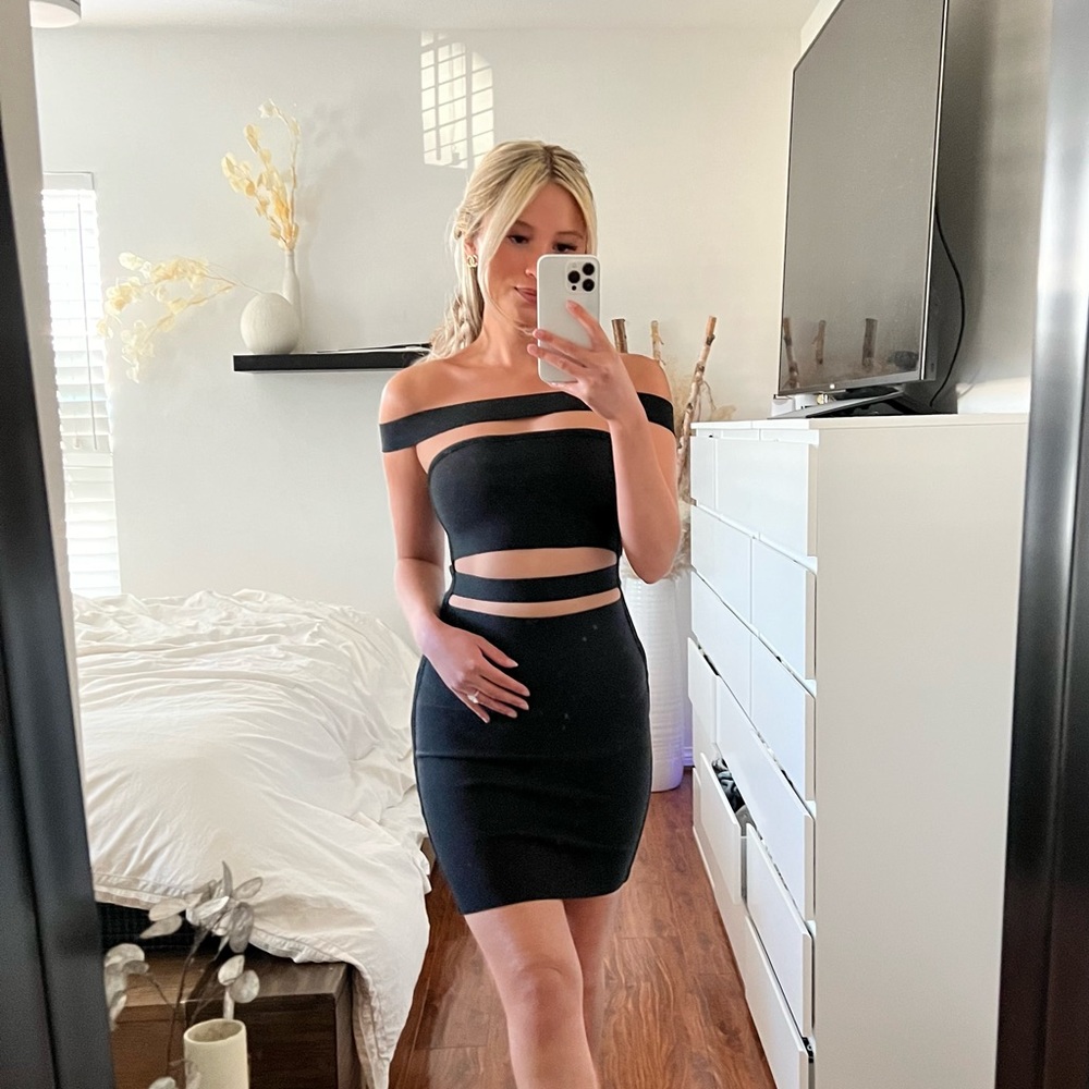 Windsor Black Bandage Dress  Size US XS.